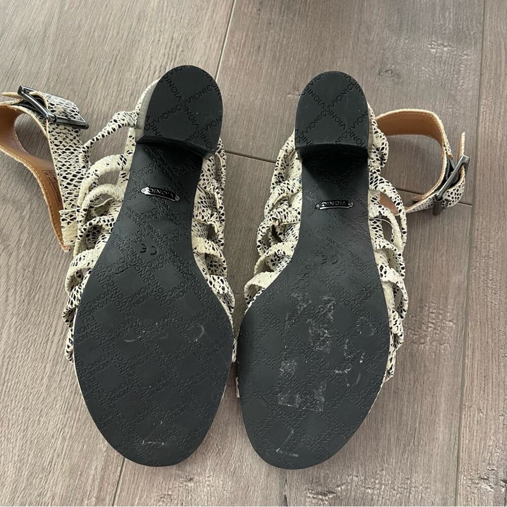 Vionic‎ Sami Python White Leather Gladiator Strap… - image 8